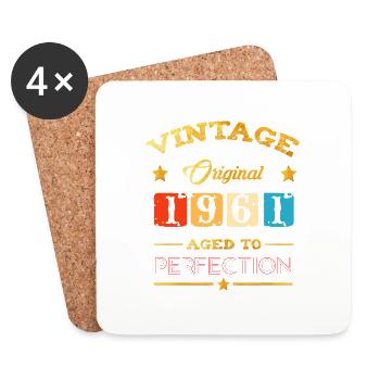 Original Vintage Teile 1961 - Untersetzer (4er-Set) - Weiß - Vorne