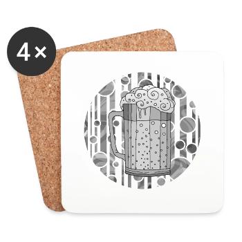 Mug - Coasters (set of 4) - white - Front