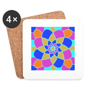Mosaic ByRino - Coasters (set of 4) - white - Front