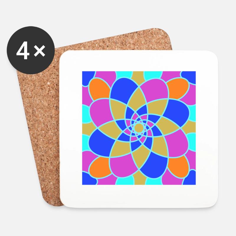 Mosaik von Rino - Untersetzer (4er-Set) - Weiß