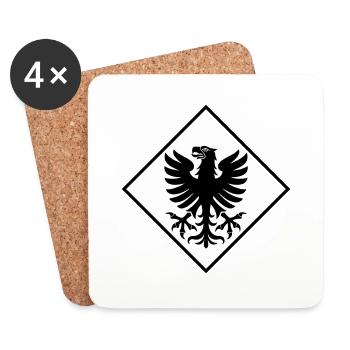 Värmland - Coasters (set of 4) - white - Front