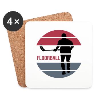 floorball floorball floorball season bandy - Coasters (set of 4) - white - Front