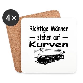 Truck - Untersetzer (4er-Set) - Weiß - Vorne
