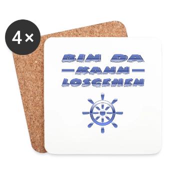 Segeln - Untersetzer (4er-Set) - Weiß - Vorne