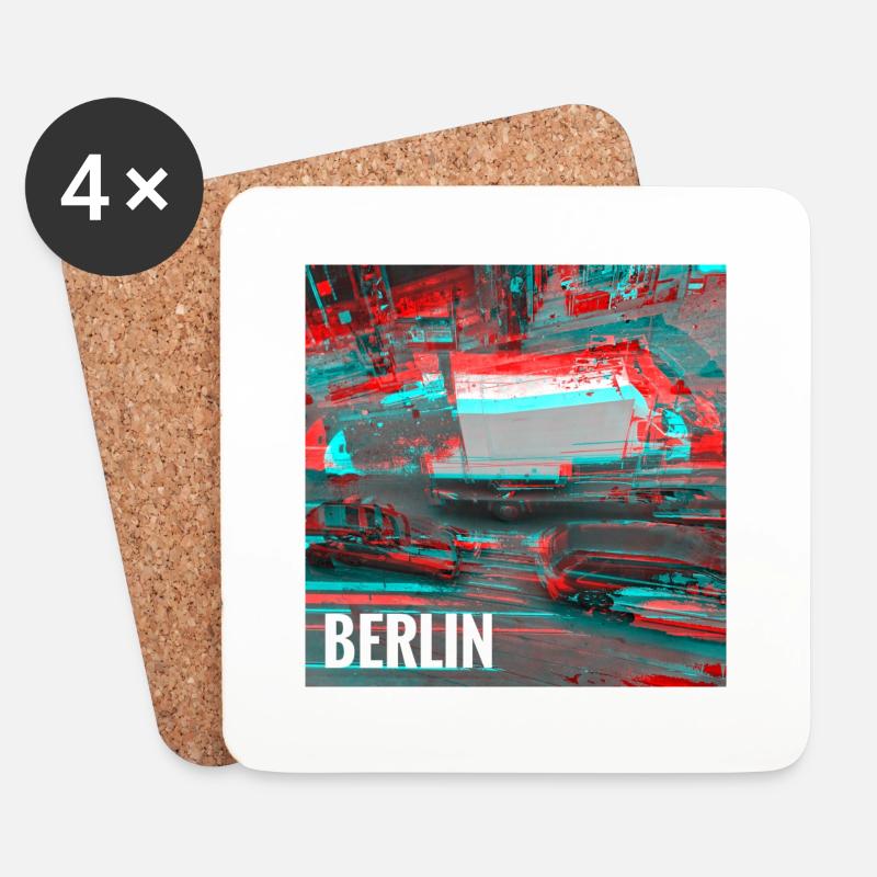 Berlin - Untersetzer (4er-Set) - Weiß