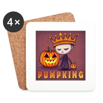 Pumpking - Coasters (set of 4) - white - Front