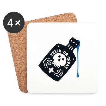 Halloween Deadly Potion - Coasters (set of 4) - white - Front