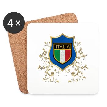 Italien Italienisch Rom Europa Italien Italien Mailand - Untersetzer (4er-Set) - Weiß - Vorne