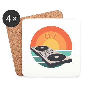 Mischpult SunSet DJ Mixer - Coasters (set of 4) - white - Front