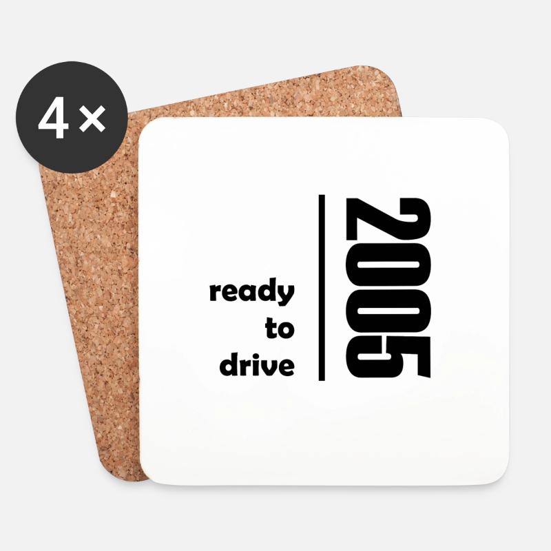 2005 ready to drive - Untersetzer (4er-Set) - Weiß