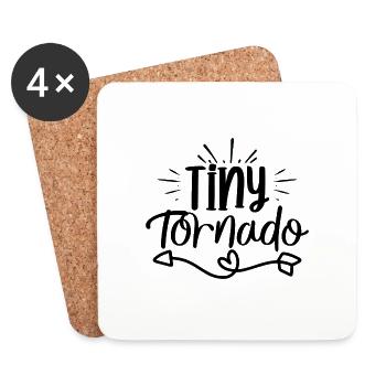 Tiny Tornado - Untersetzer (4er-Set) - Weiß - Vorne