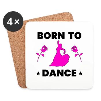 Danser - Dessous de verre (lot de 4) - blanc - Devant