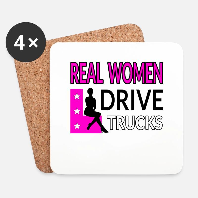Truck - Untersetzer (4er-Set) - Weiß