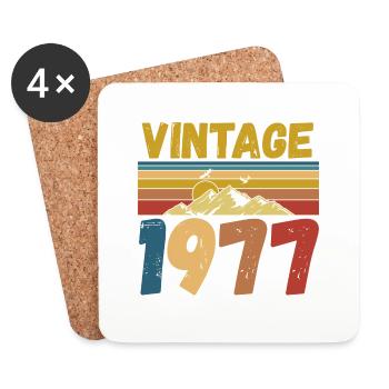 vintage 1977 - Coasters (set of 4) - white - Front