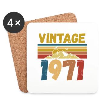 vintage 1971 - Coasters (set of 4) - white - Front