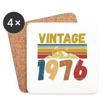 vintage 1976 - Coasters (set of 4) - white - Front
