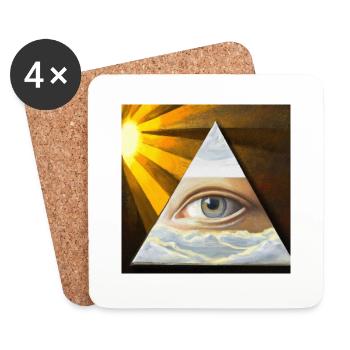 Inner Sight - Coasters (set of 4) - white - Front
