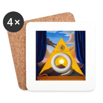 Secret Symbolism - Coasters (set of 4) - white - Front
