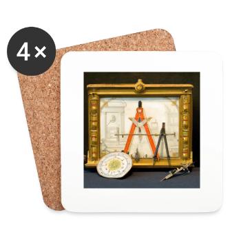 Freemason Architect - Coasters (set of 4) - white - Front