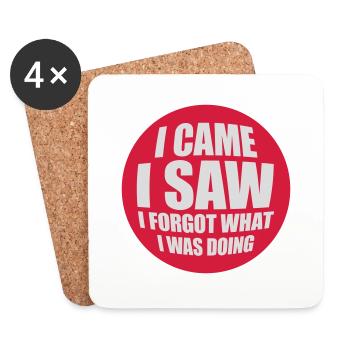 I came saw forget - Untersetzer (4er-Set) - Weiß - Vorne