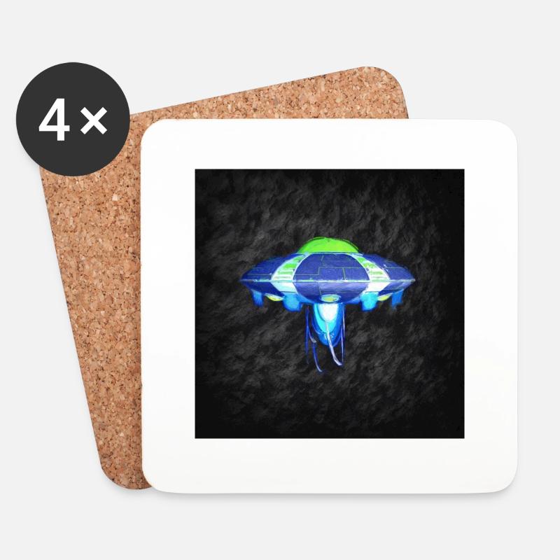 UFO - Coasters (set of 4) - white