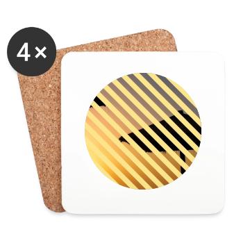 T-Shirt Holiday Beach Holiday Summer Sun Gift - Coasters (set of 4) - white - Front