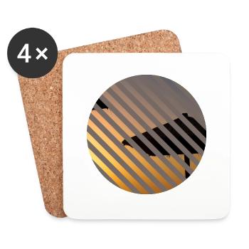 T-Shirt Holiday Beach Holiday Summer Sun Gift - Coasters (set of 4) - white - Front