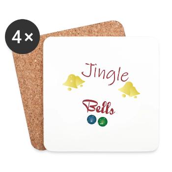 Jingle meine Bälle - Untersetzer (4er-Set) - Weiß - Vorne