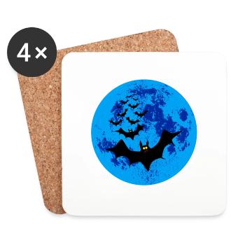 Vampire Bats Against The  - Coasters (set of 4) - white - Front