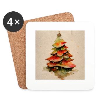 Christmas 22 - Coasters (set of 4) - white - Front