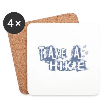 TAKE A HIKE - Untersetzer (4er-Set) - Weiß - Vorne