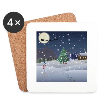 Holy illustration - Coasters (set of 4) - white - Front