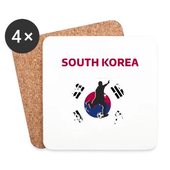 South Korea Football 2022 S Korea supporter - Coasters (set of 4) - white - Front