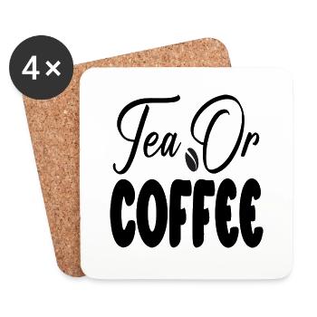 Tea or Coffee - Coasters (set of 4) - white - Front