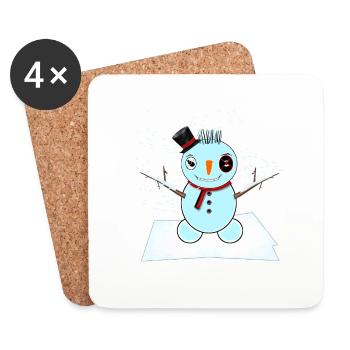 Snowy - Coasters (set of 4) - white - Front
