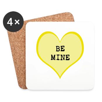 Be mine - Coasters (set of 4) - white - Front