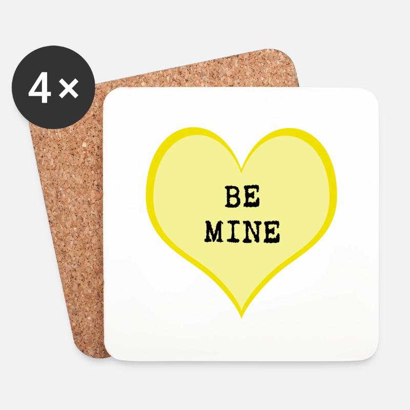 Be mine - Coasters (set of 4) - white