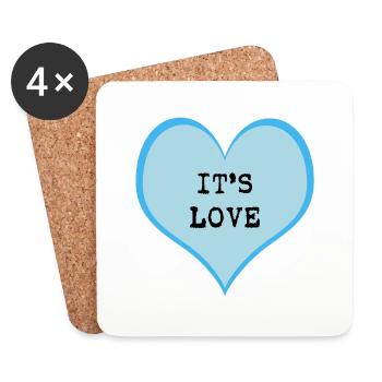 It's love - Coasters (set of 4) - white - Front