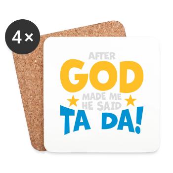 after god made me - Coasters (set of 4) - white - Front