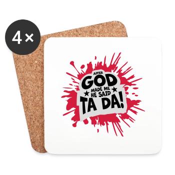after god made me - Coasters (set of 4) - white - Front