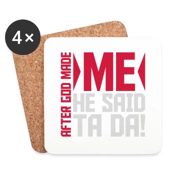 after god made me - Coasters (set of 4) - white - Front