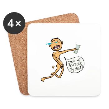 shut up and take my money - Coasters (set of 4) - white - Front