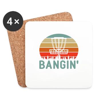 Bangin Chains Vintage Retro - Untersetzer (4er-Set) - Weiß - Vorne
