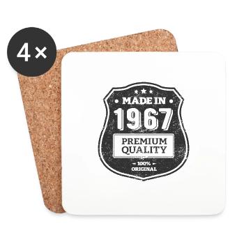 MADE IN 1967 - Coasters (set of 4) - white - Front