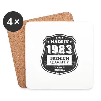 MADE IN 1983 - Coasters (set of 4) - white - Front