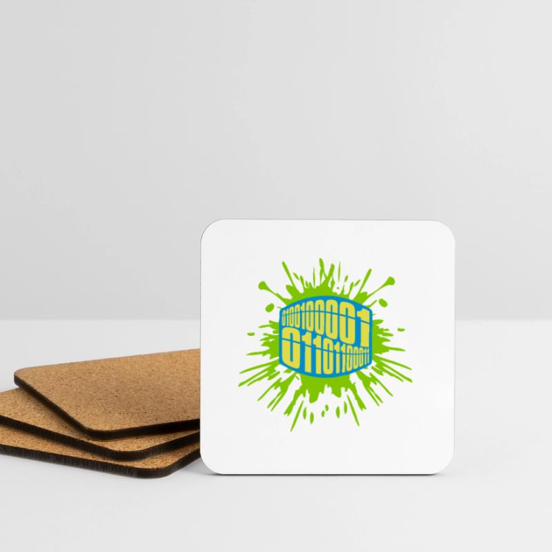 Binär Code Programm Sprache Untersetzer (4er-Set)