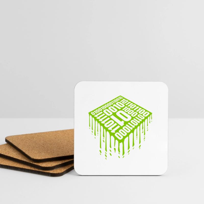 Binär Code Programm Sprache Untersetzer (4er-Set)