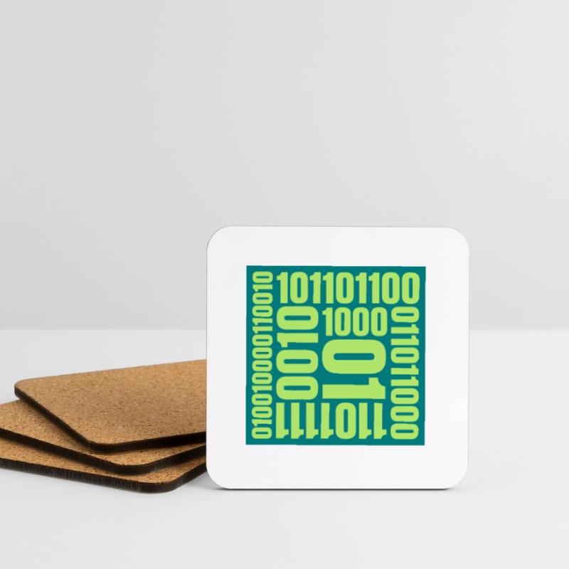 Binär Code Programm Sprache Untersetzer (4er-Set)