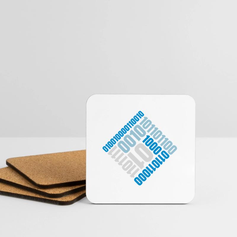 Binary Code Program Language Coasters (set of 4)