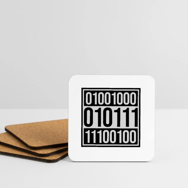 Binär Code Programm Sprache Untersetzer (4er-Set)